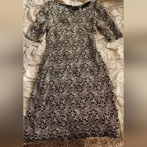 Black and Gold Dress